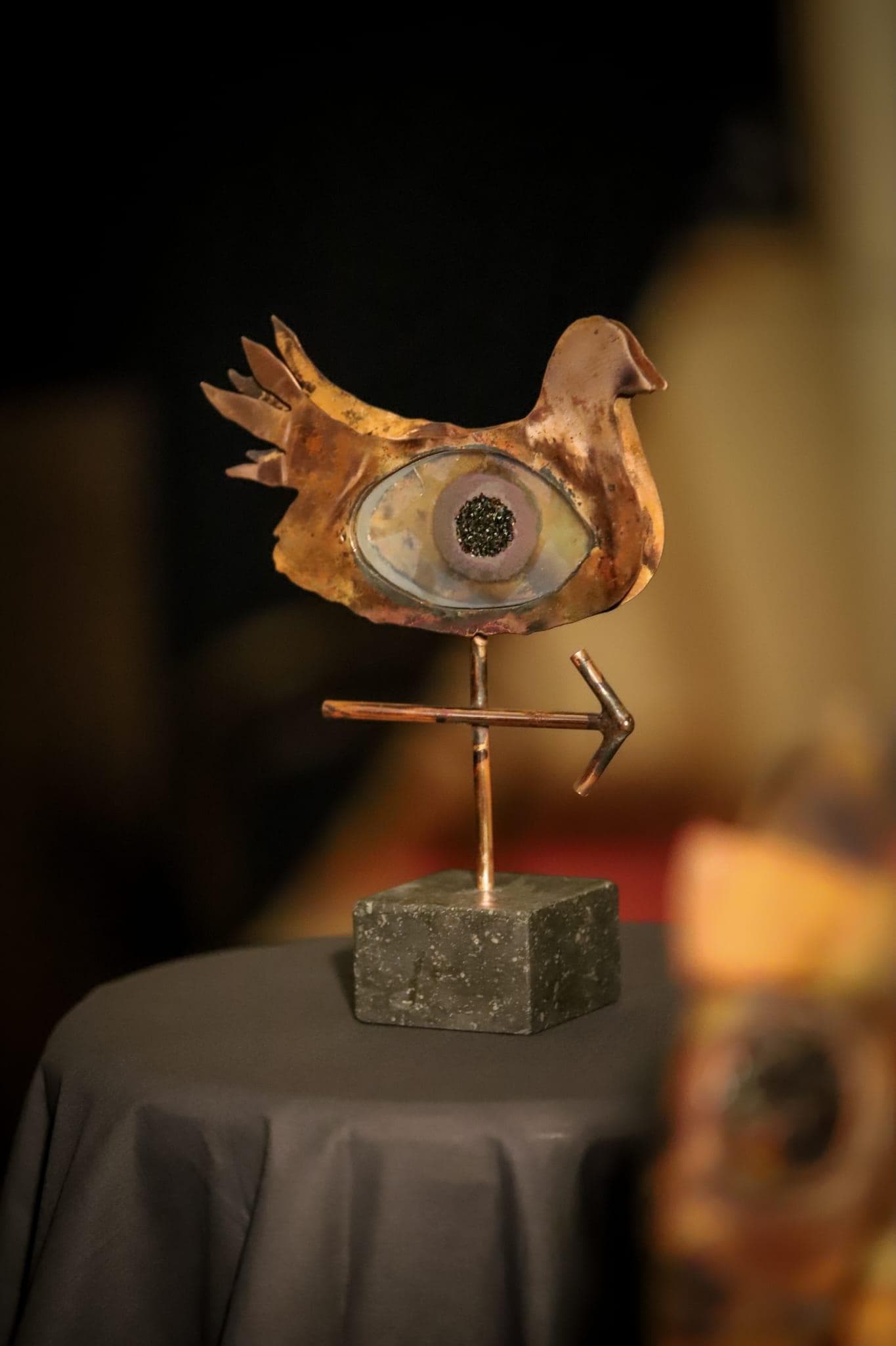 Close-up van Ogen Vooruit tijdens de expositie